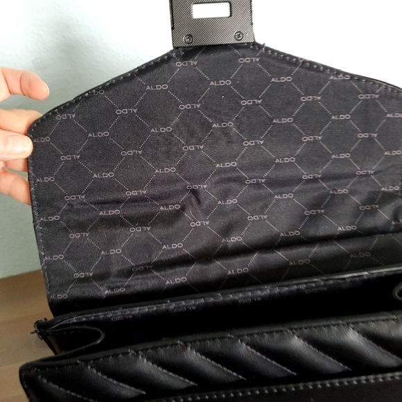 Aldo Bags Aldo Jerilini Crossbody Bag Quilted Flip Top Medium Size